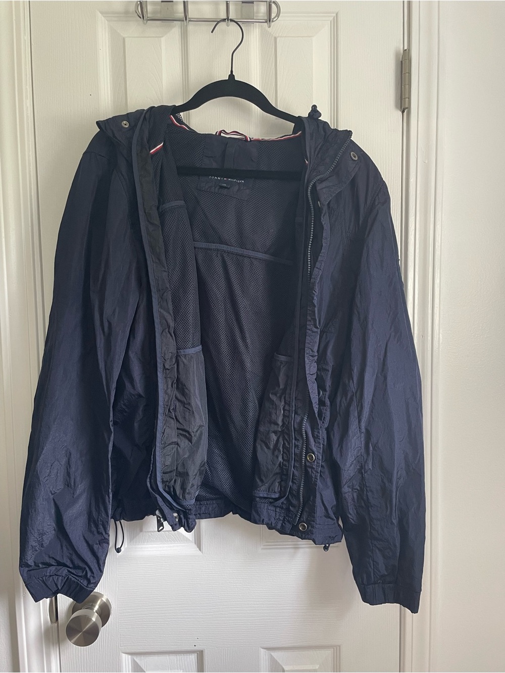 Tommy Hilfiger Navy Blue Windbreaker Jacket